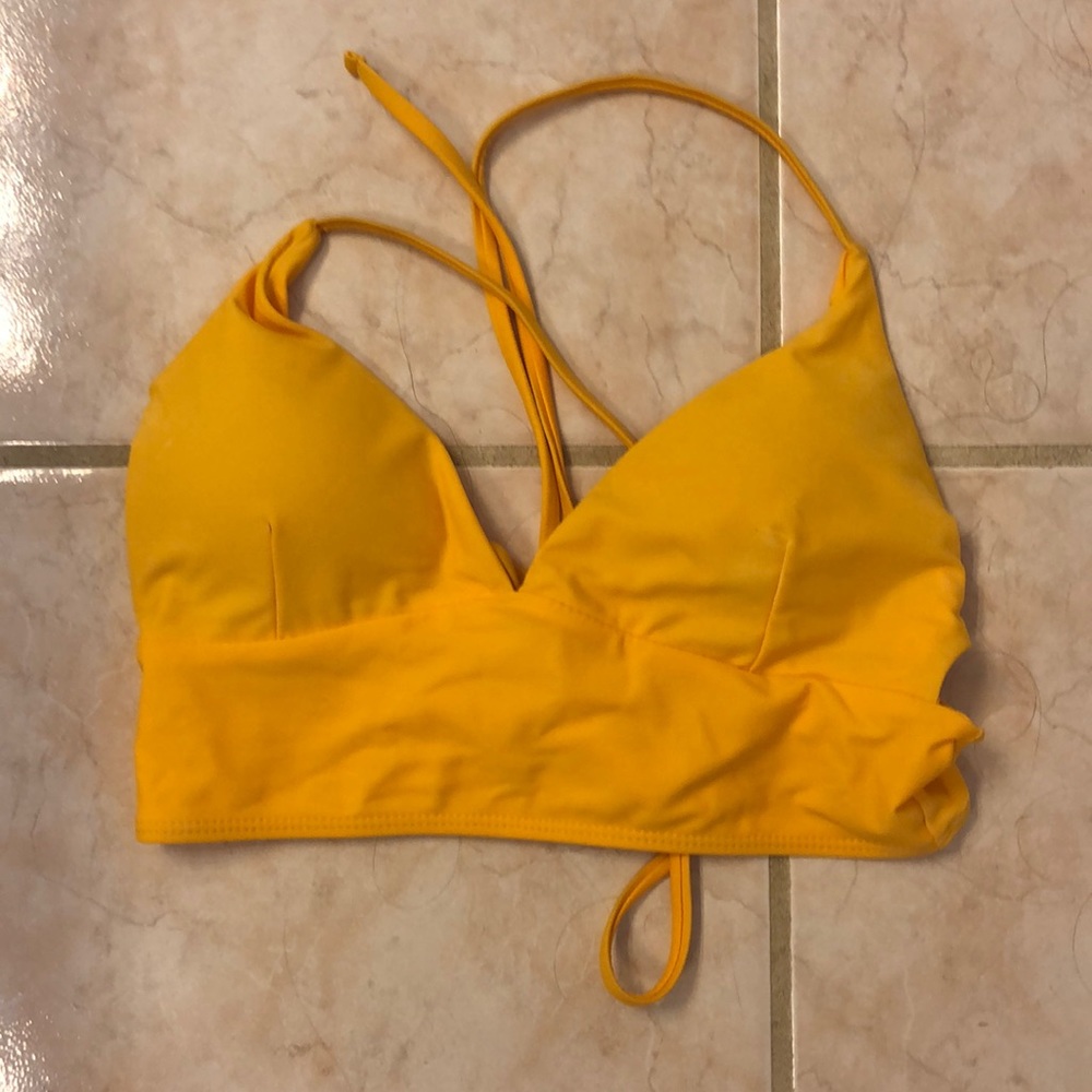 Cross Cross Tie Back Bikini Top